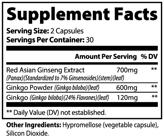 MASfx Ginkgo Biloba + Ginseng