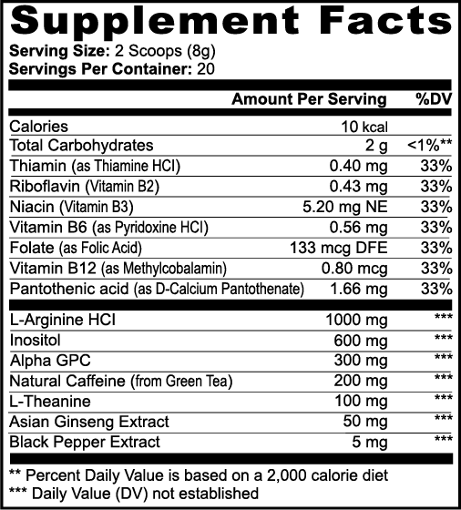 MASfx Focus Powder (Sour Grape)