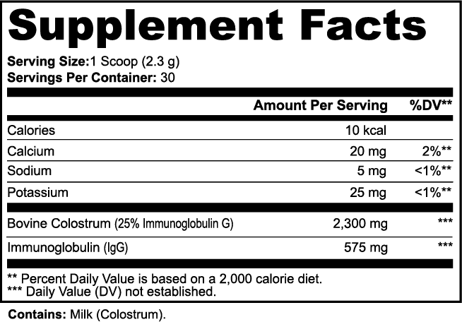 MASfx Colostrum Powder