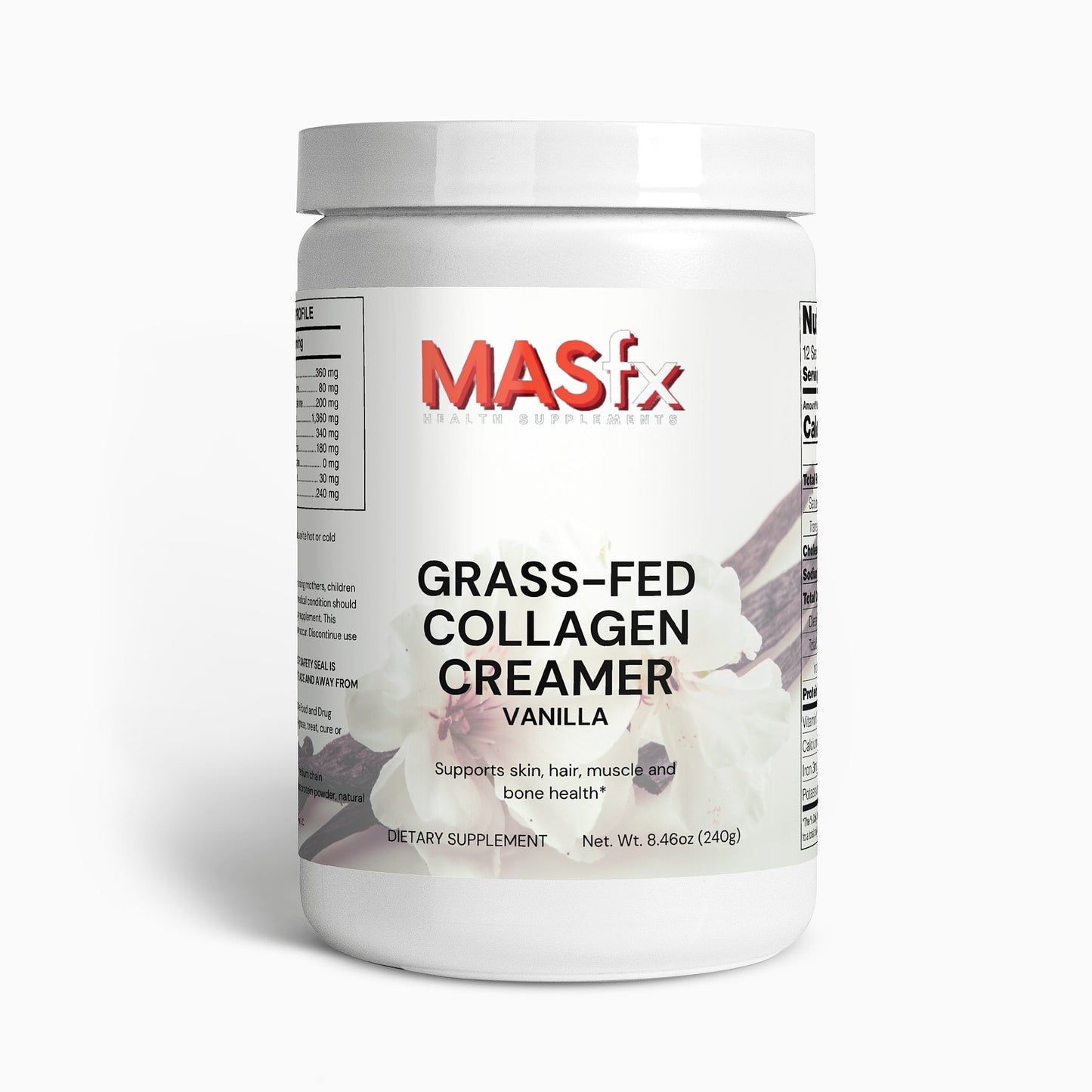 MASfx Grass-Fed Collagen Creamer (Vanilla)