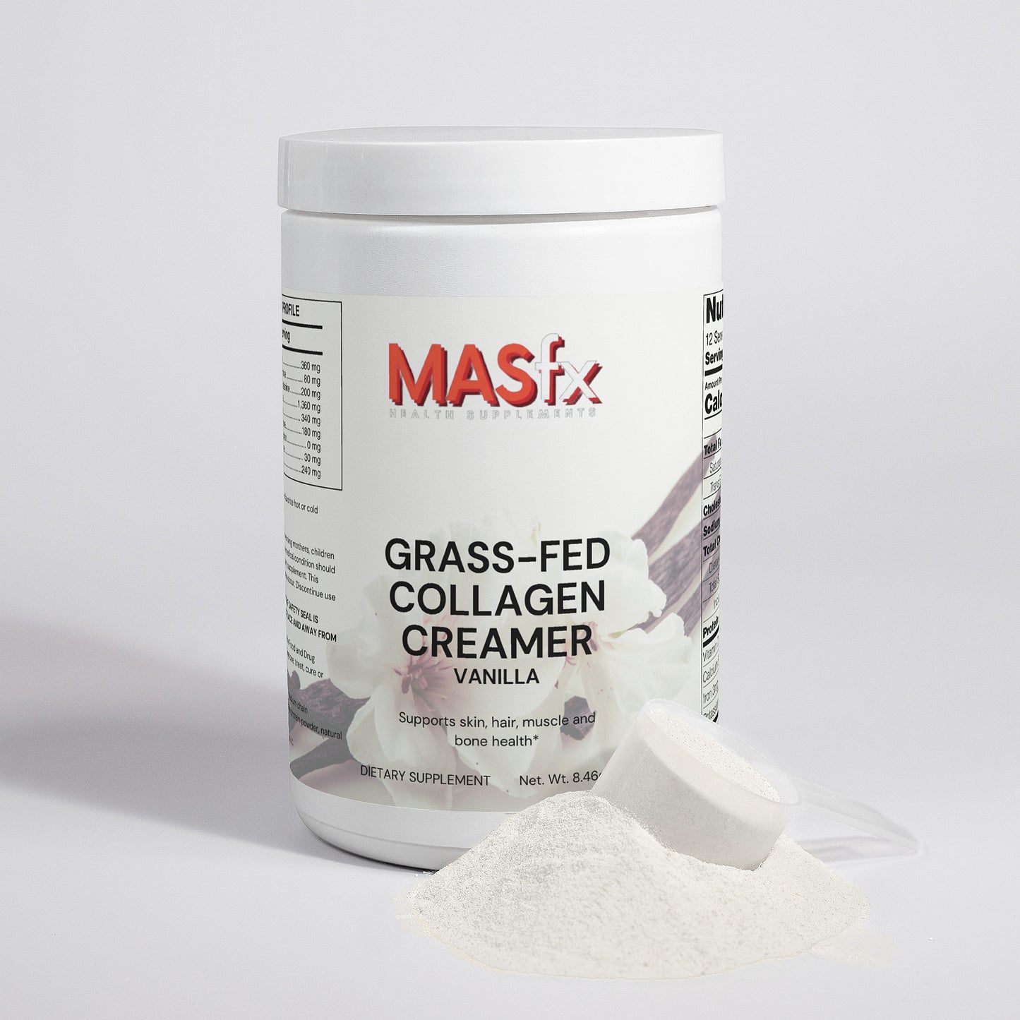 MASfx Grass-Fed Collagen Creamer (Vanilla)